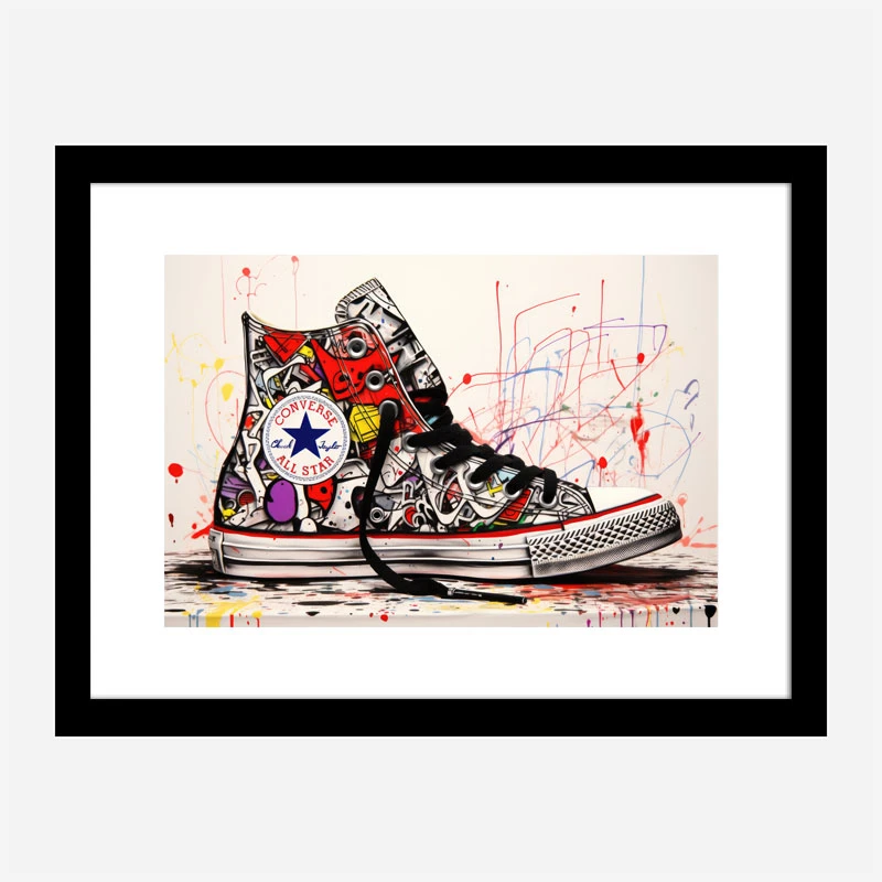 Converse Classics Sneakers Graffiti Style 1 Wall Art