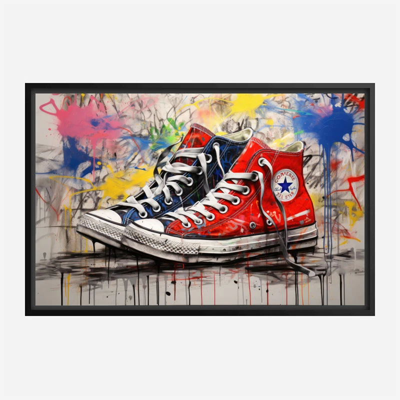 Converse Classics Sneakers Graffiti Style 2 Wall Art