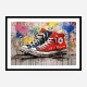Converse Classics Sneakers Graffiti Style 2 Wall Art