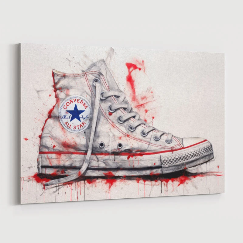 Converse Classics Sneakers Graffiti Style 3 Wall Art