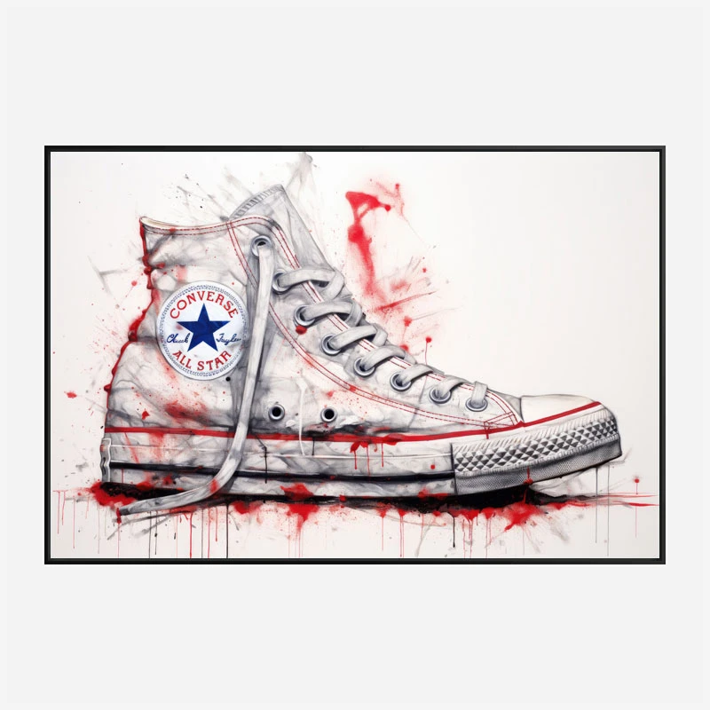 Converse Classics Sneakers Graffiti Style 3 Wall Art