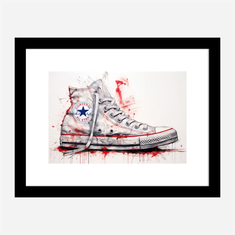 Converse Classics Sneakers Graffiti Style 3 Wall Art