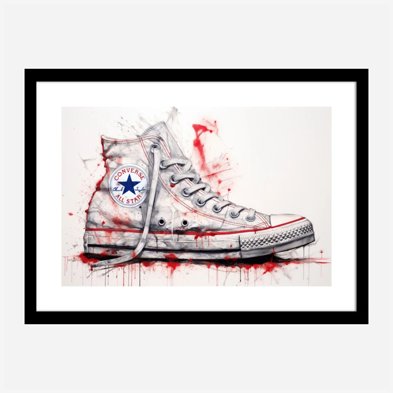 Converse Classics Sneakers Graffiti Style 3 Wall Art