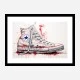 Converse Classics Sneakers Graffiti Style 3 Wall Art