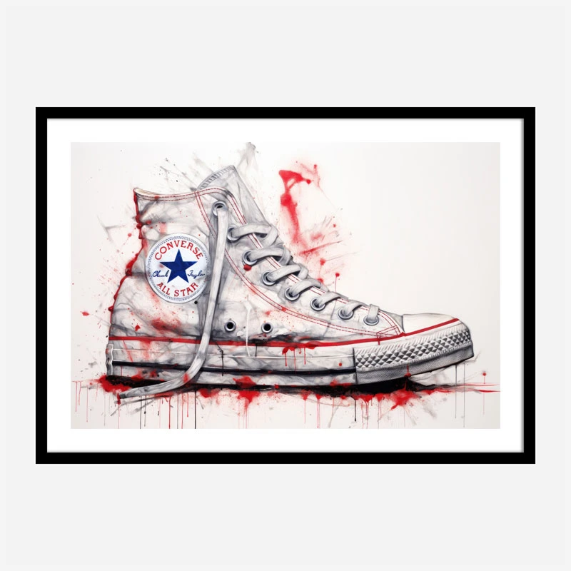 Converse Classics Sneakers Graffiti Style 3 Wall Art
