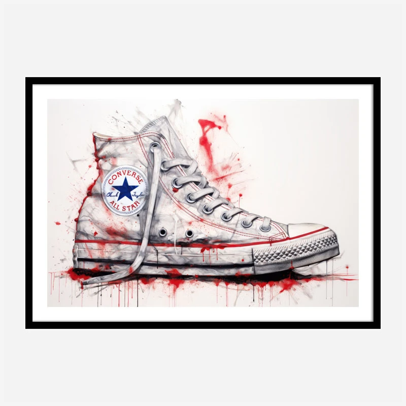 Converse Classics Sneakers Graffiti Style 3 Wall Art