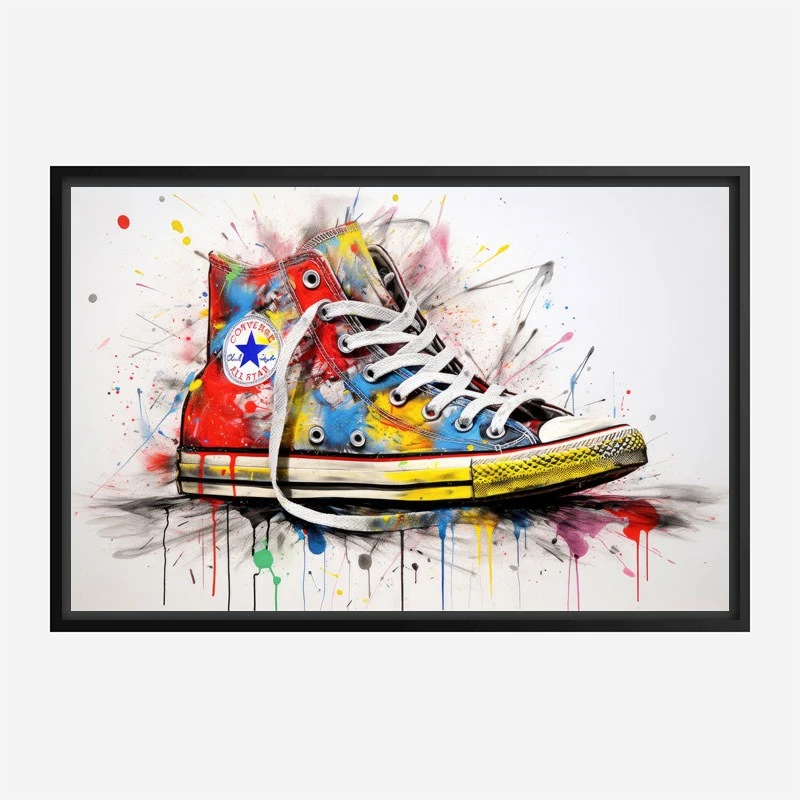 Converse Classics Sneakers Graffiti Style 4 Wall Art