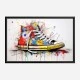 Converse Classics Sneakers Graffiti Style 4 Wall Art
