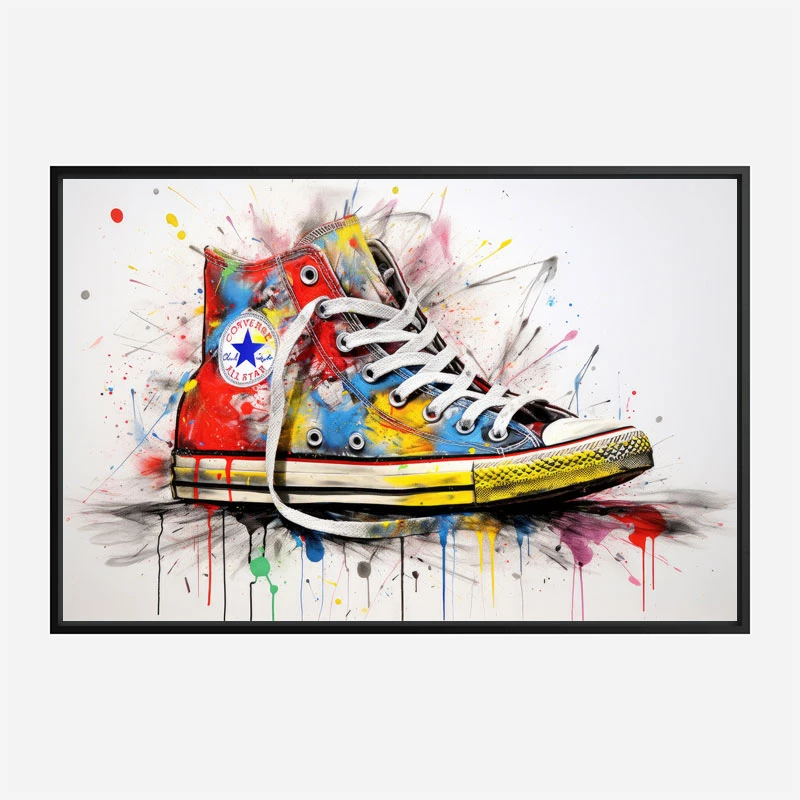 Converse Classics Sneakers Graffiti Style 4 Wall Art