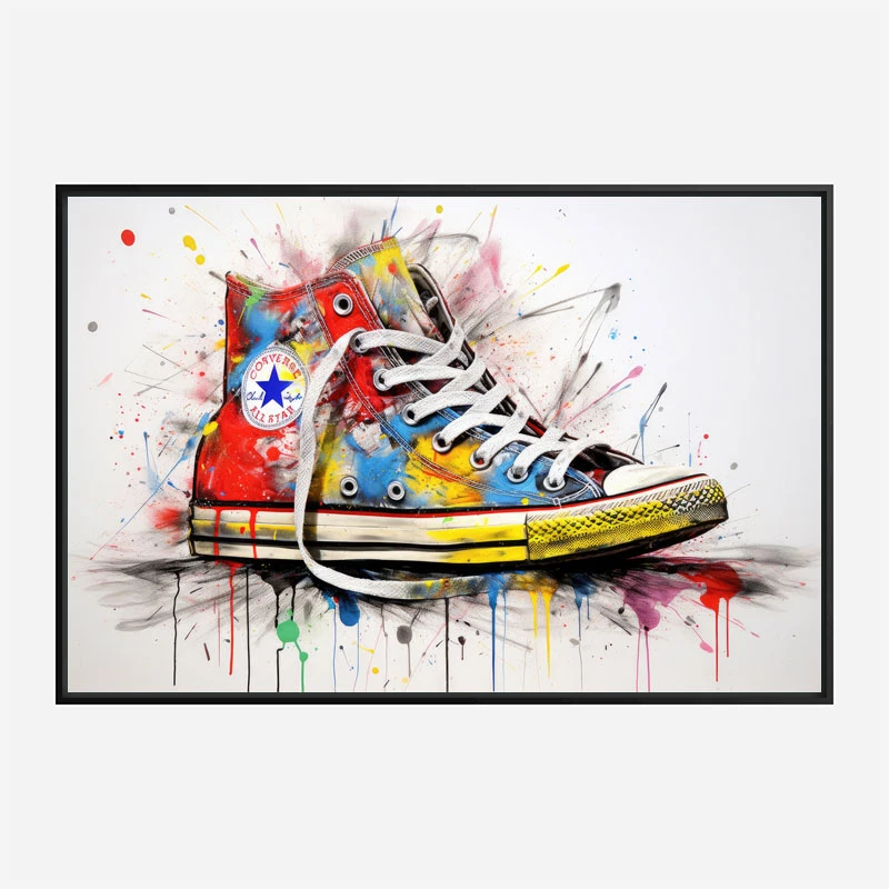 Converse Classics Sneakers Graffiti Style 4 Wall Art