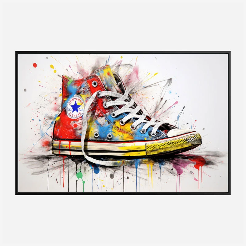 Converse Classics Sneakers Graffiti Style 4 Wall Art