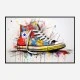 Converse Classics Sneakers Graffiti Style 4 Wall Art