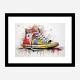 Converse Classics Sneakers Graffiti Style 4 Wall Art