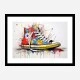 Converse Classics Sneakers Graffiti Style 4 Wall Art
