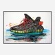 Yeezy Boost 350 Sneakers Wall Art