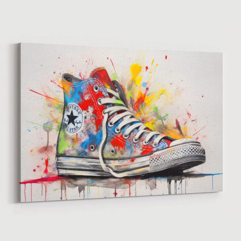 Converse Classics Sneakers Graffiti Style 5 Wall Art
