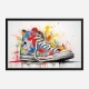 Converse Classics Sneakers Graffiti Style 5 Wall Art