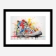 Converse Classics Sneakers Graffiti Style 5 Wall Art