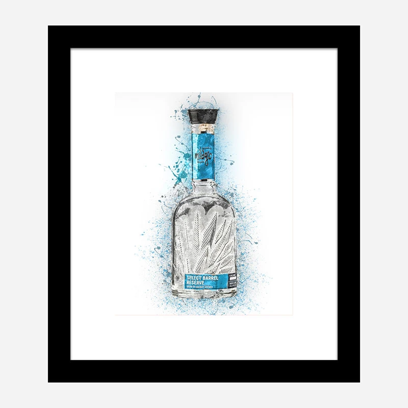 Milagro Select Silver Tequila Abstract Art Print