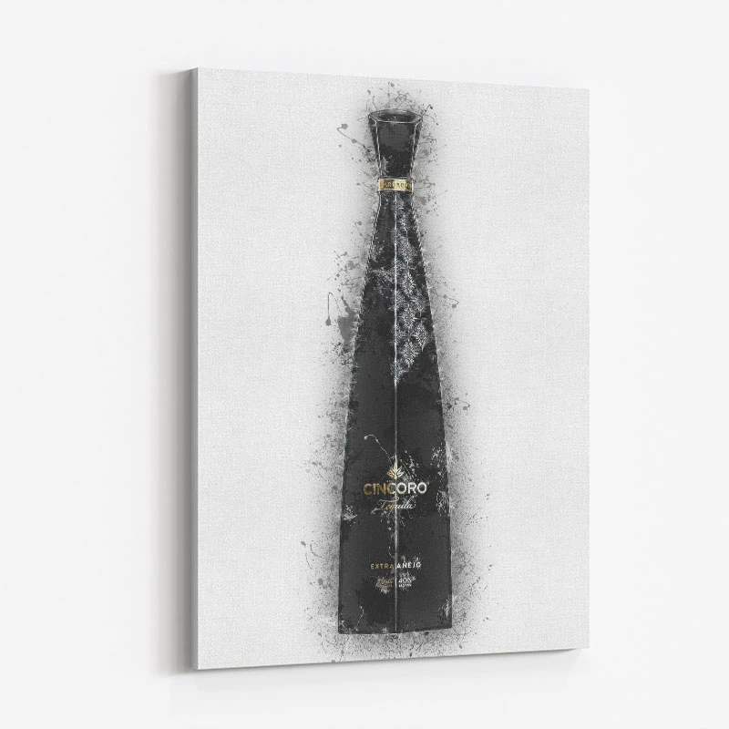 Cincoro Extra Añejo Tequila Abstract Art Print
