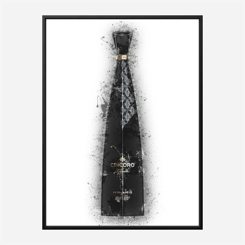 Cincoro Extra Añejo Tequila Abstract Art Print