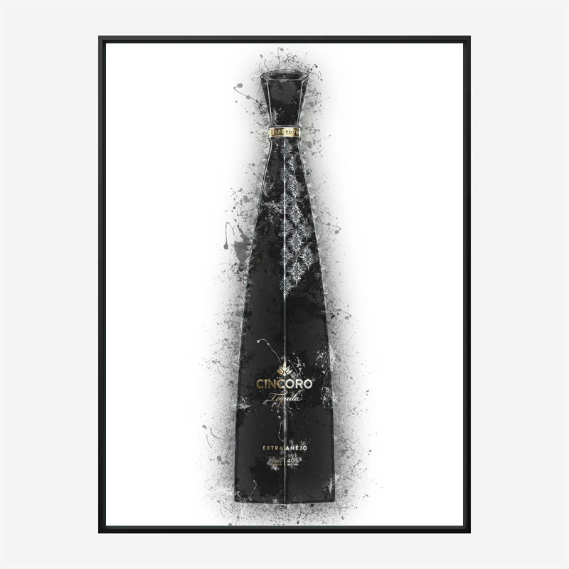 Cincoro Extra Añejo Tequila Abstract Art Print