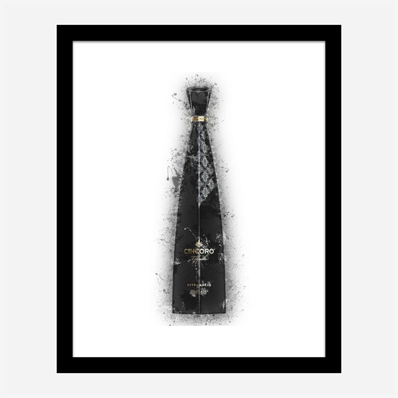 Cincoro Extra Añejo Tequila Abstract Art Print