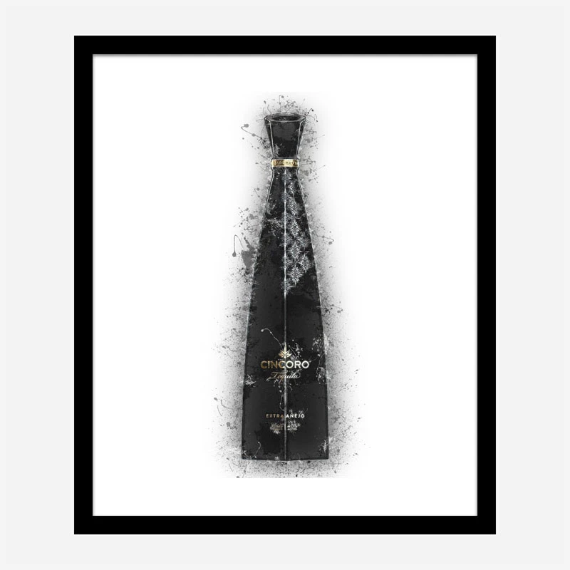 Cincoro Extra Añejo Tequila Abstract Art Print