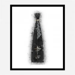 Cincoro Extra Añejo Tequila Abstract Art Print
