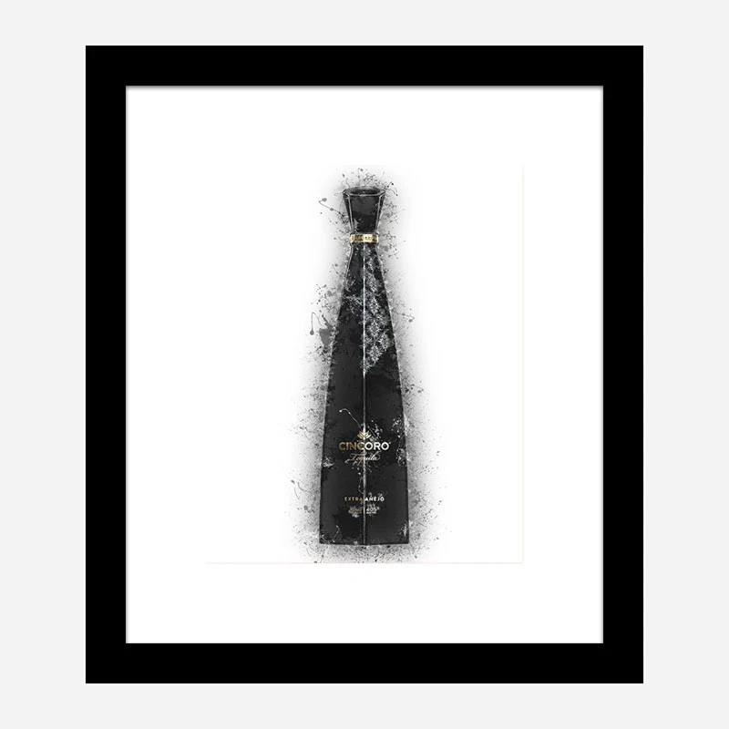Cincoro Extra Añejo Tequila Abstract Art Print
