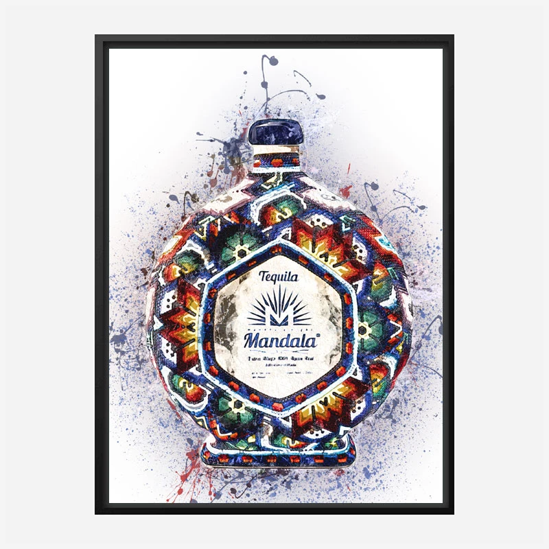 Don Julio Mandala Extra Tequila Abstract Art Print