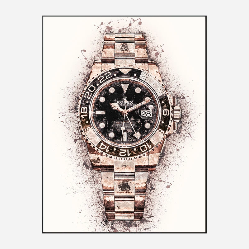 GMT Master Rose Gold Abstract Art Print