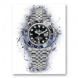 Rolex Batman Abstract Art Print
