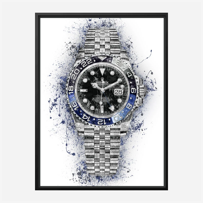 Rolex Batman Abstract Art Print