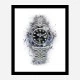 Rolex Batman Abstract Art Print