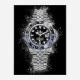 Rolex Batman On Black Abstract Art Print