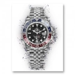 Rolex Pepsi Abstract Art Print
