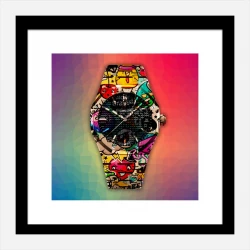 AP Royal Graffiti Rainbow Wall Art Print