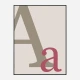 Letter A Wall Art Print