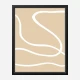 Beige Lines 01 Wall Art Print