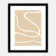 Beige Lines 01 Wall Art Print