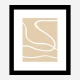 Beige Lines 01 Wall Art Print