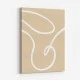 Beige Lines 02 Wall Art Print
