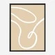 Beige Lines 02 Wall Art Print