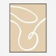 Beige Lines 02 Wall Art Print