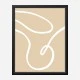 Beige Lines 02 Wall Art Print