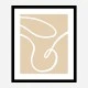Beige Lines 02 Wall Art Print