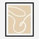 Beige Lines 02 Wall Art Print