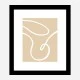 Beige Lines 02 Wall Art Print