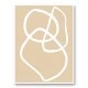 Beige Lines 03 Wall Art Print